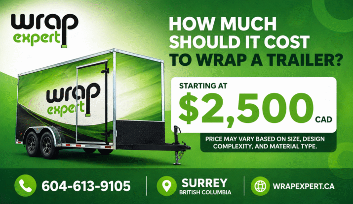How much should it cost to wrap a trailer?
